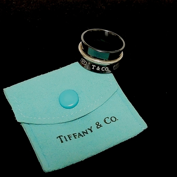 Tiffany & Co. Jewelry - TIFFANY & CO 1837 Titanium & Sterling Cuff Ring